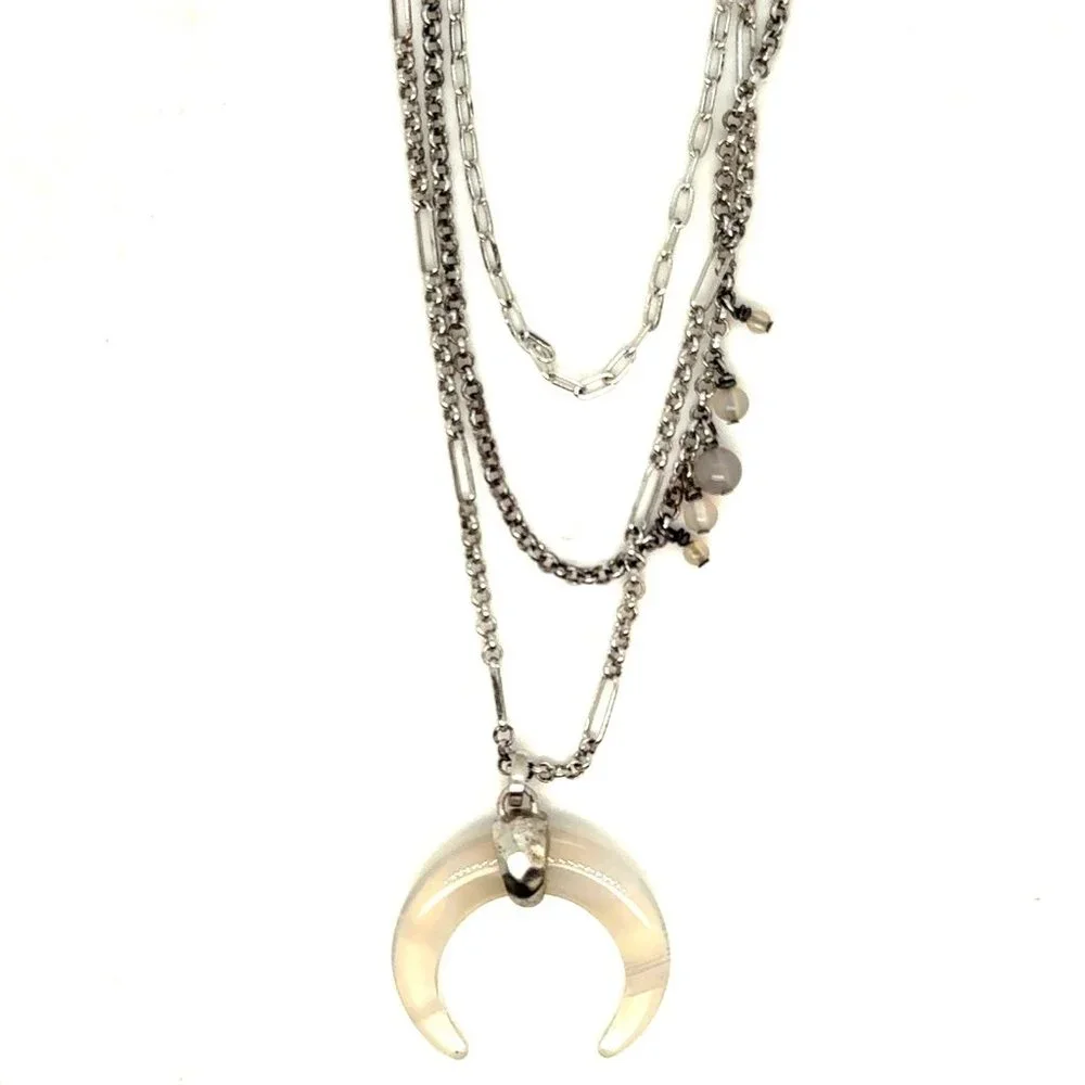 Kendra Scott‎ Gemma Triple Chain Crescent Necklace